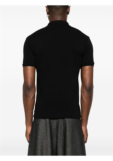 red emblem polo shirt unisex black COMME DES GARÇONS PLAY | AX-T006-0511